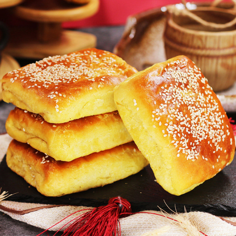 【直播】内蒙咸香味焙子甜焙子饼内蒙特色美食传统手工营养早餐饼