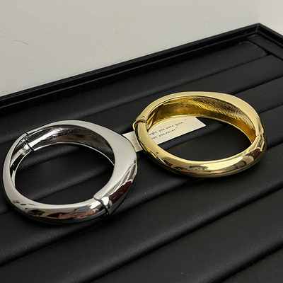 小众设计光面弧形手镯ins冷淡风