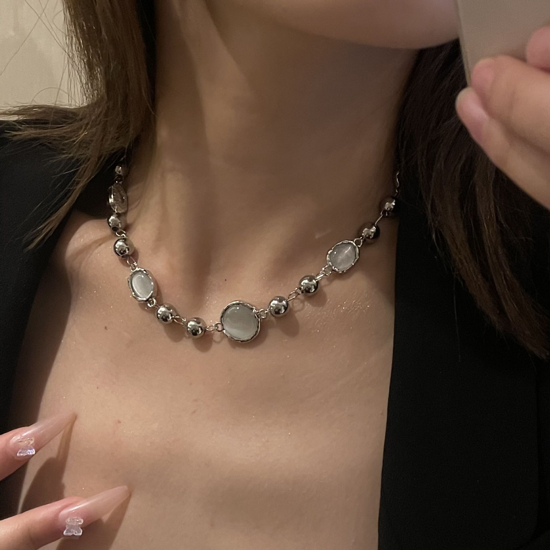 小众设计感宝石女ins水晶