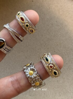 爱心宽版简约戒指2026新款爆款