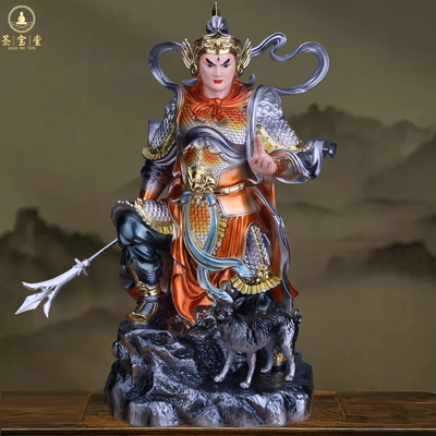 二郎神神像树脂供奉二郎真君摆件