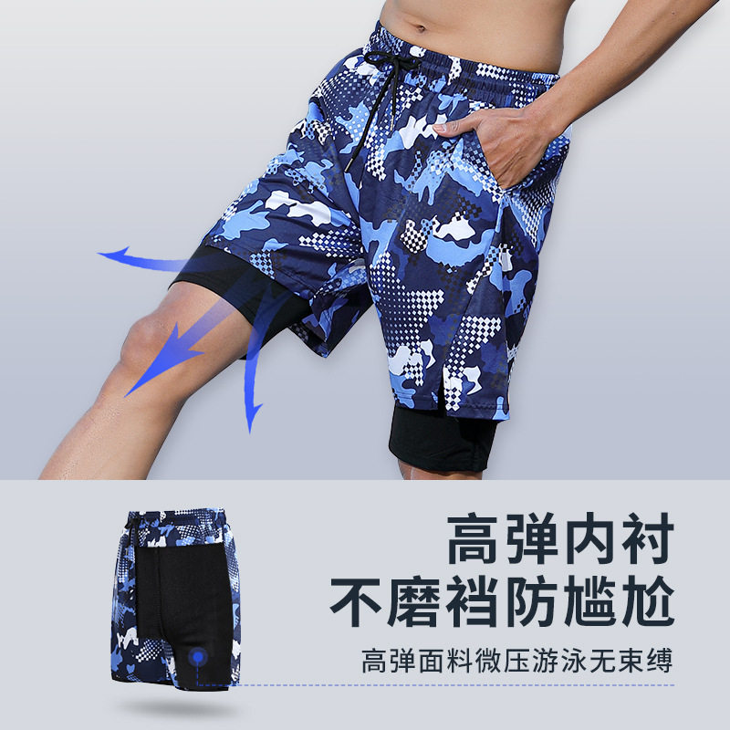 泳裤男防尴尬宽松速干男