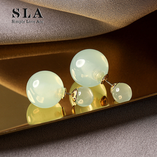 法式 八折 设计简约气质高级感百搭银针耳环女 新品