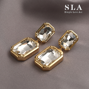 高级感简约轻奢大耳环女夸张时尚 Acc私家 S925银针 Love Simple