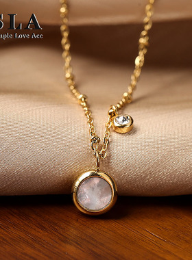 其他锆石钛钢女式项链