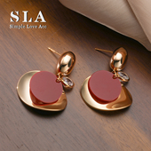 Love 2025款 Acc私家 Simple 轻奢高级感小众法式 耳环女 新品 红色