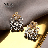 Simple 满钻小众设计感夸张银针耳环女 2025年爆款 Love Acc私家