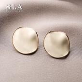 Acc私家 Simple Love 创意不规则圆形滴釉高级感设计银针耳环女