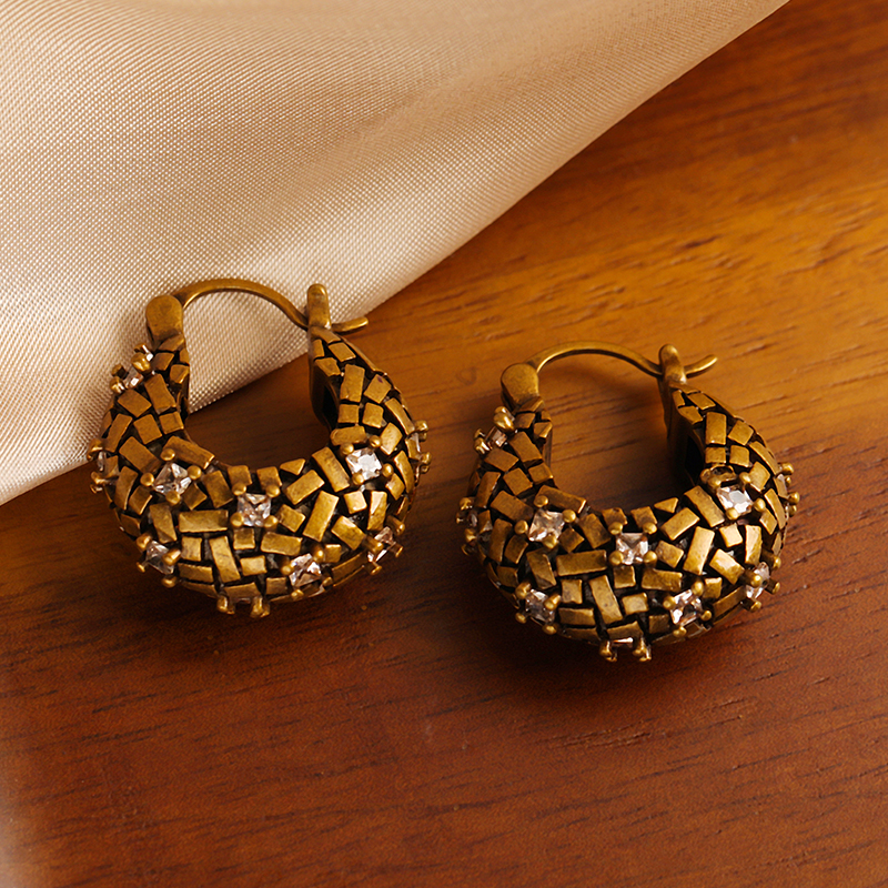 Simple Love Acc私家  法式复古镶钻轻奢小众设计高级肯豆同款女