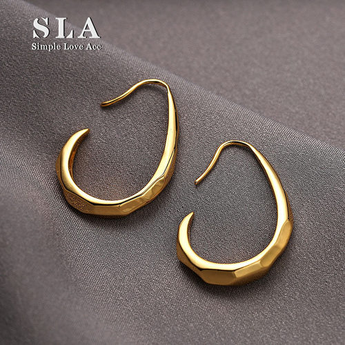 轻度法式铜镀24k金女式耳环