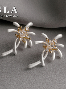 Simple Love Acc私家 繁华烟花绽放耳环女时尚个性气质超仙洋气潮