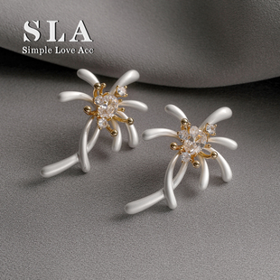 个性 Simple 繁华烟花绽放耳环女时尚 Acc私家 气质超仙洋气潮 Love