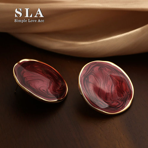 轻度欧美滴釉女个性时尚耳环