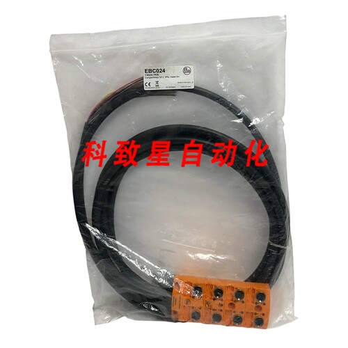 工业配件IFM EBC024 COMPACTMODUL M12 FEMALE 8F5P 5M长度接线