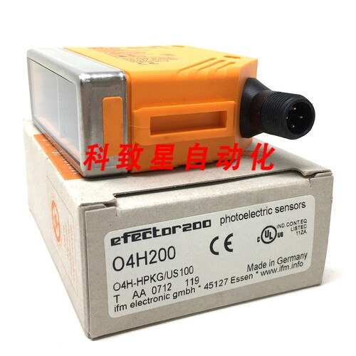 工业配件漫反射传感器O4H200 IFM O4H-HPKG/US100