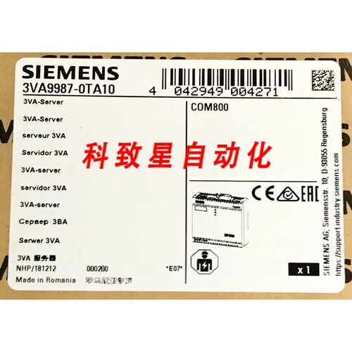 工业配件3VA9987 OTA10 3VA 控制器模块 COM800 24V 3ZW1012 0VA0
