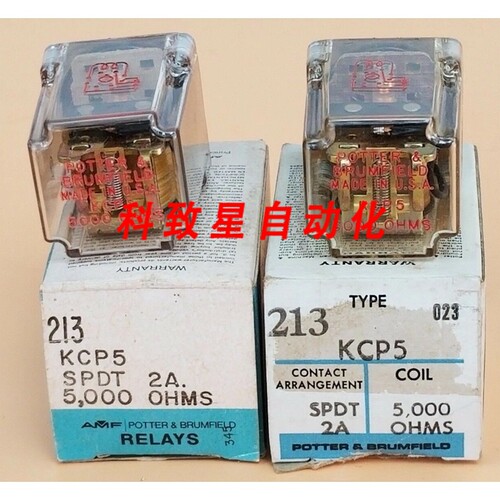 工业配件POTTER&BRUUMFIELD KCP5-5000 继电器KCP5 213 SPDT 2A 5