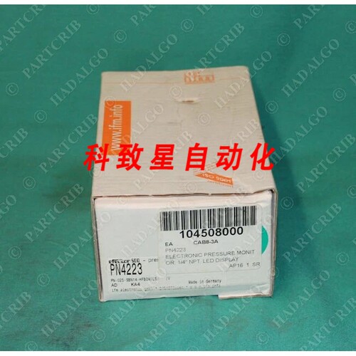 工业配件PN4223 PN-025-SBN14-HFBOW/LS/V 压力传感器