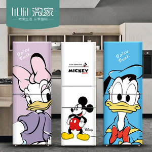 加厚防水可移除可爱米奇 冰箱贴纸 装饰全贴翻新贴画空调自粘创意