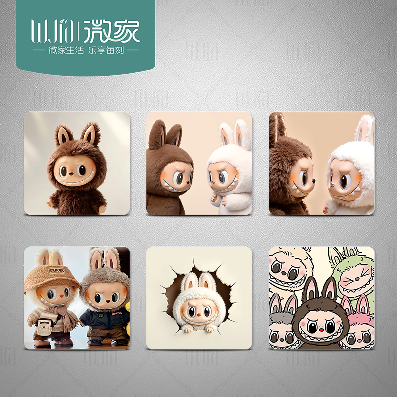 拉布布可爱开关贴装饰防水贴纸
