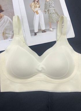 裸感无痕提拉背心式抹胸美背聚拢固定杯无钢圈防走光裹胸内衣