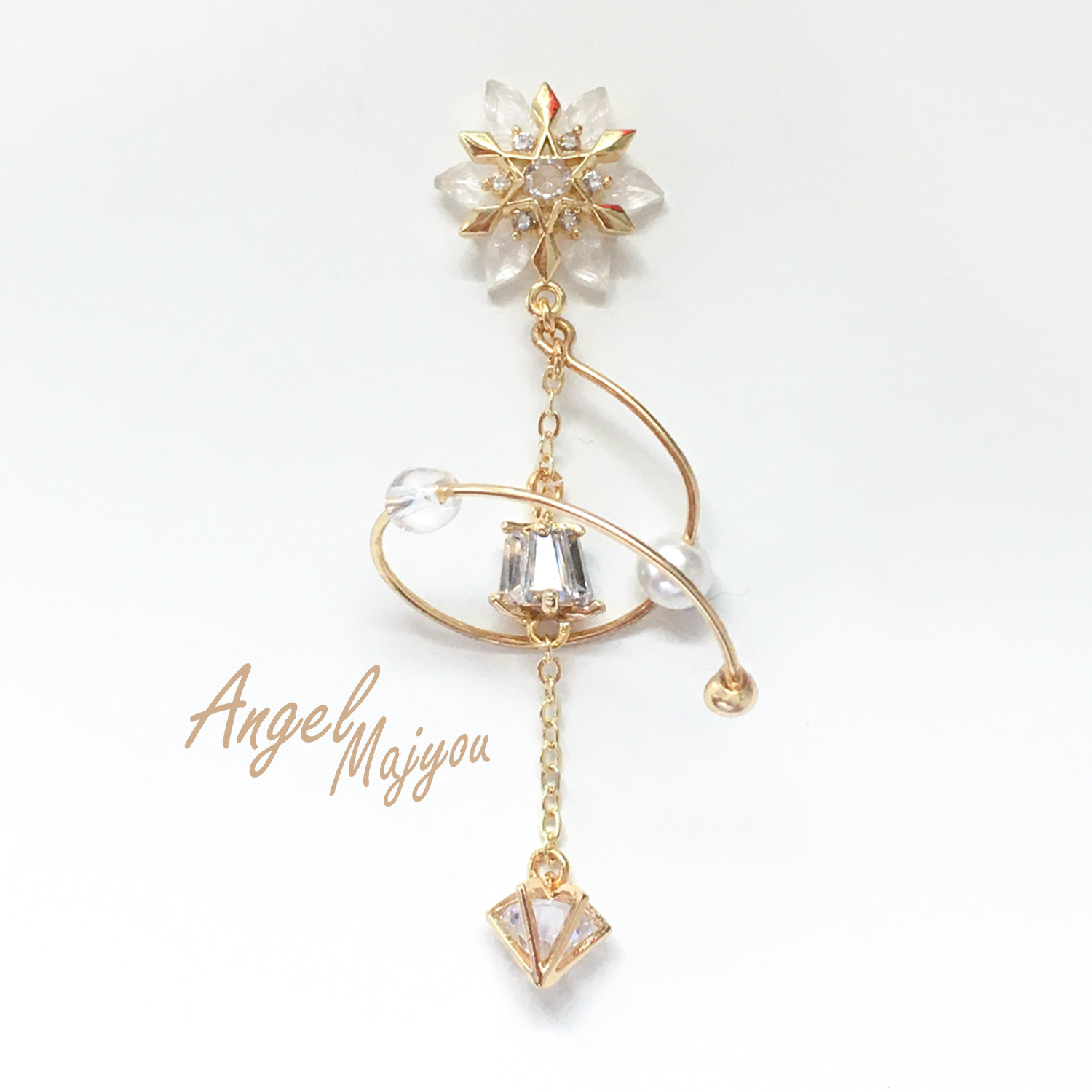 魔法迹象~雪花恋魔法概念 耳钉耳夹耳饰 AngelMajyou天使权杖,模玩/动漫/周边/娃圈三坑/桌游,lolita洛丽塔配饰小物/道具,淘宝优惠券,粉丝福利购,淘宝优惠卷