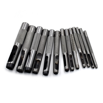 皮带冲圆形冲打孔器元冲子空心冲眼冲腰带冲银色圆冲打眼钻孔手动