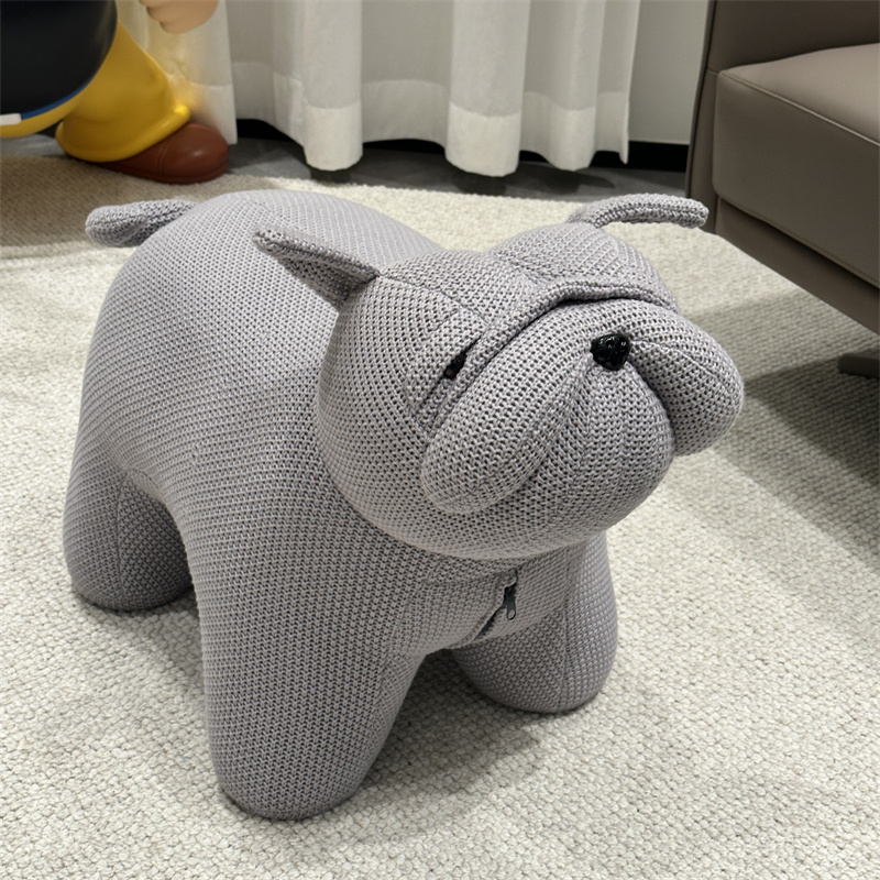 入户换鞋凳针织沙皮狗狗凳儿童凳