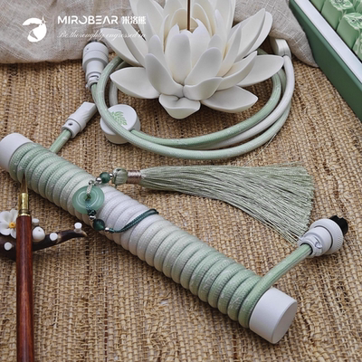 小翘研究所 X Tumbler studio玉壶主题 夜光航插线机械键盘数据线