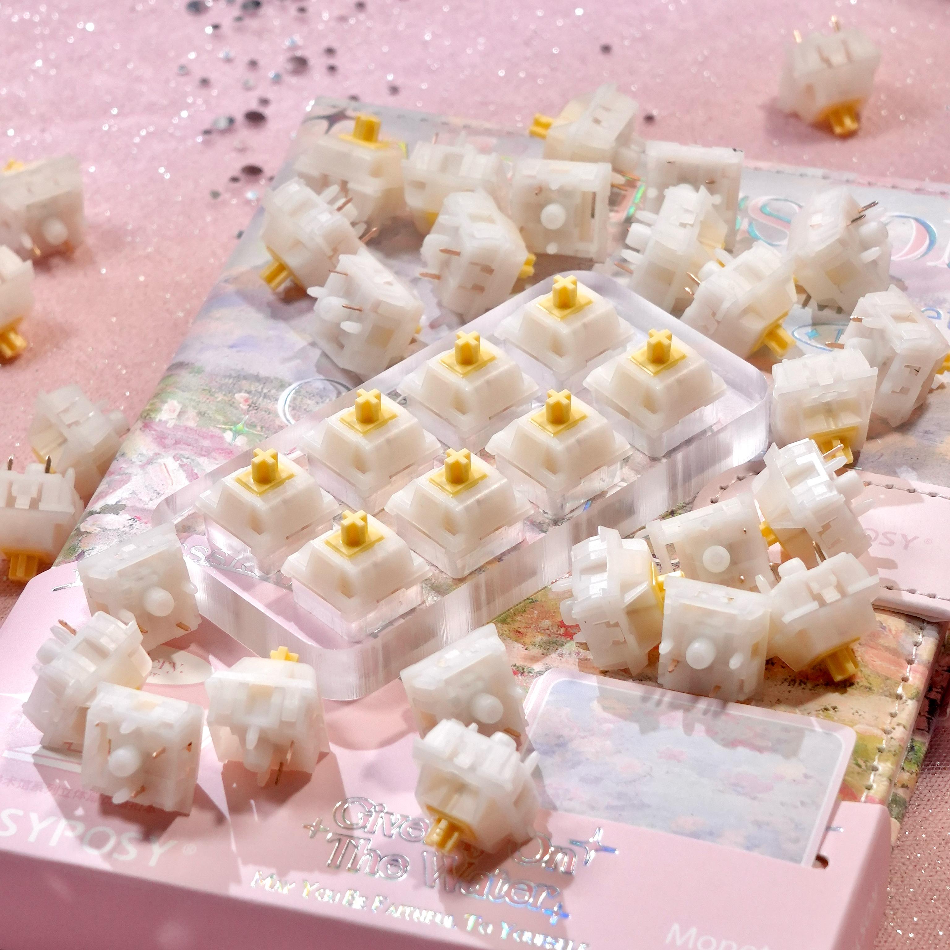 小幽灵轴 键极客&小恐龙加厚新模具顺滑手感声优轴线性闷轴石子音