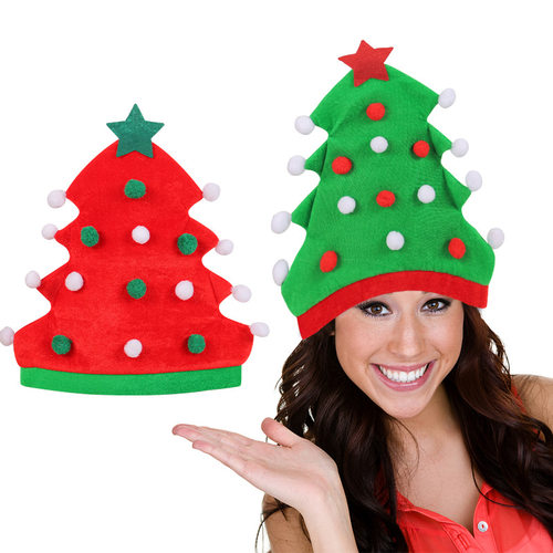 New Christmas tree hat creative holiday party elf hat圣诞帽