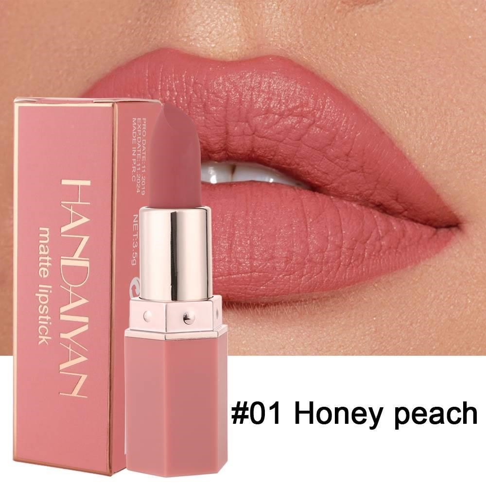 6 Colors Watproof Nude Matte Lipsticks Long Lasting Lip