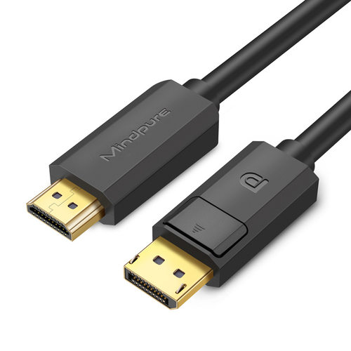 DP to HDMI cable 4K gold-plated adapter cable公对公转接线