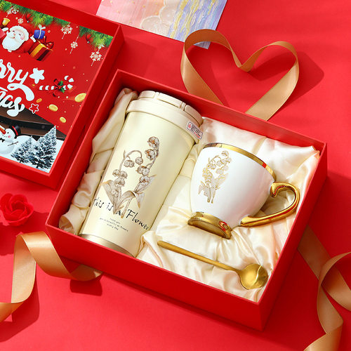 Christmas thermos cup set, birthday gift圣诞节保温杯套装
