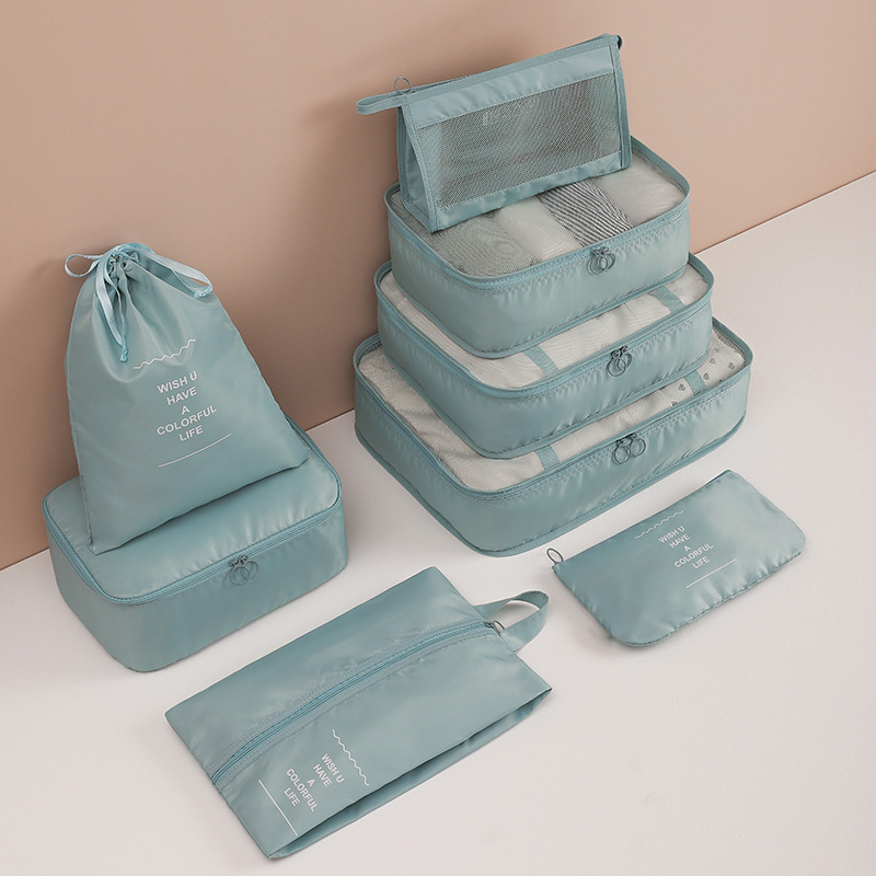 Travel twill Oxford cloth 8-piece storage bag set收纳袋套装