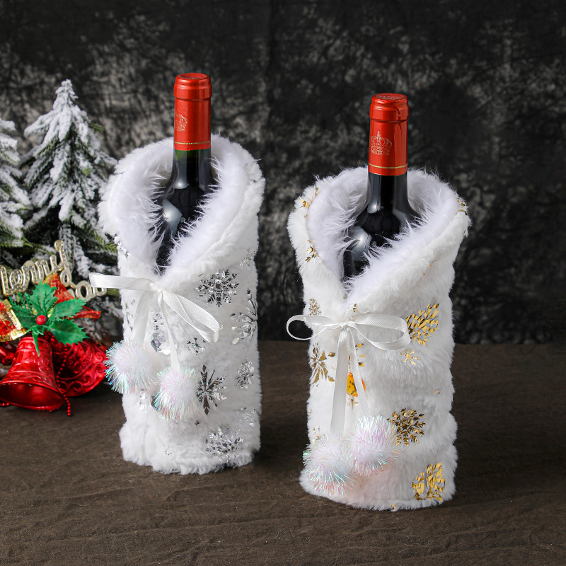 Christmas Decorative Wine Bottle Cover Champagne Wine Bag