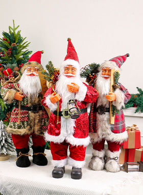 New Santa Claus 24 inch Christmas Doll圣诞玩偶家居圣诞摆件