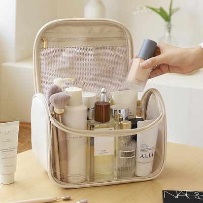 PU Handheld Makeup Bag and Cosmetics Storage Bag洗漱包高颜值