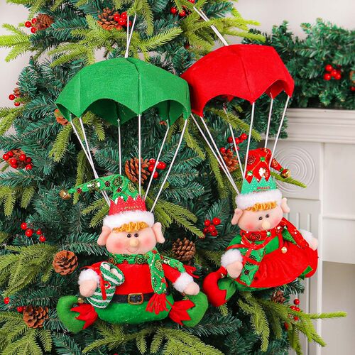 New Christmas Parachute Doll Christmas Parachute Elf Showcas