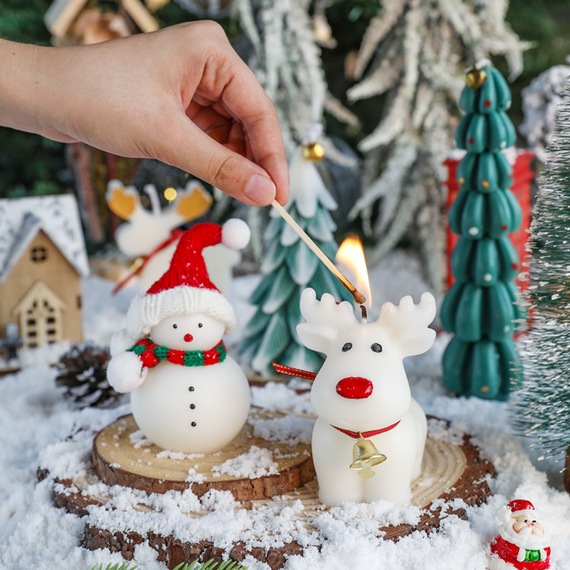Creative Christmas reindeer aromatherapy candles驯鹿香薰蜡烛