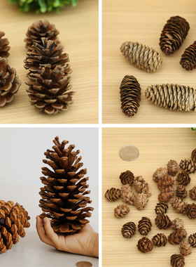 1-18CM Pinecone Christmas Decoration Pendant Creativ圣诞松果