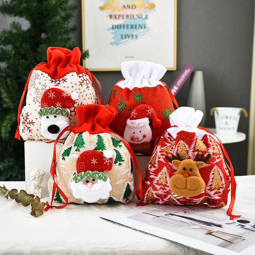 2026 Christmas tote bag gift apple bag圣诞节手提袋礼物苹果袋