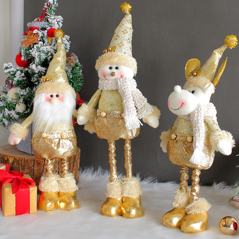 Santa Claus Snowman Christmas Telescopic Doll圣诞节伸缩公仔