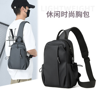 Waterproof men's bag, single shoulder crossbody chest bag