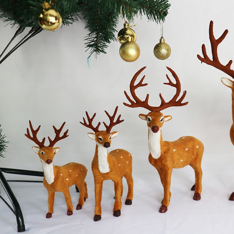 Christmas plush toy reindeer圣诞节毛绒玩具麋鹿 梅花鹿圣诞树
