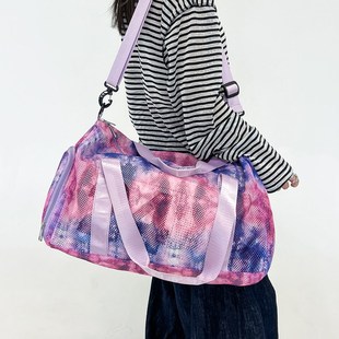 Tie dye mesh travel bag, beach vacation travel bag旅行包网眼