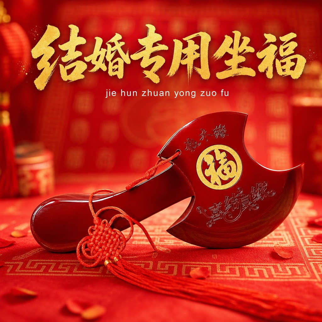 结婚专用桃木斧子结婚坐斧挂件乔迁搬家镇宅新房装饰家居摆件斧头