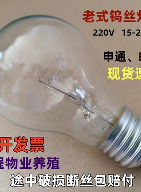 老式白炽灯泡钨丝灯泡E27螺口B22卡口220V电灯泡调光声控装修保温
