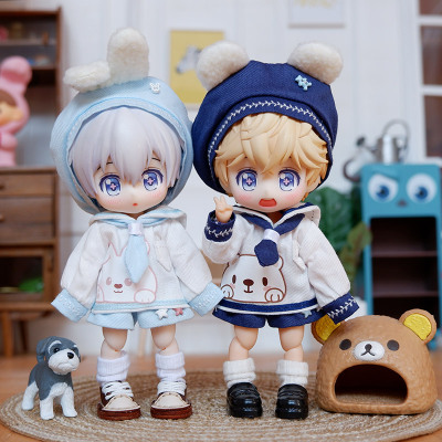 taobao agent OB11 baby rabbit, rabbit, bear, water hand suit suit naval molly doll clothes 12 points BJD GSC body