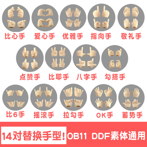 ob11素体 ddf素体通用替换手型手组 - 封面